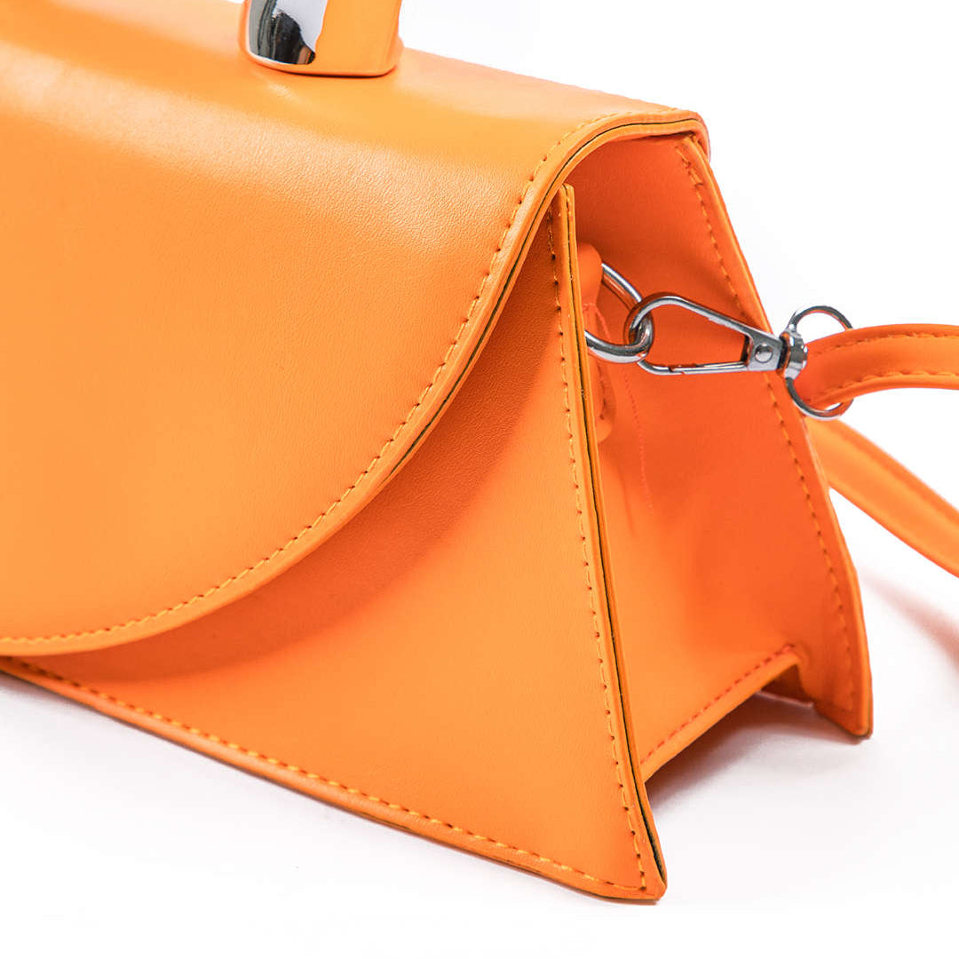 Mini borsa con manico lucido