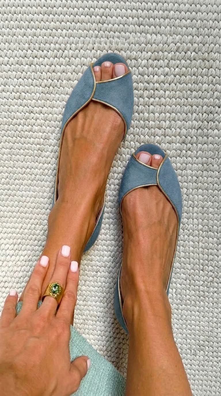 Ballerine con punta aperta