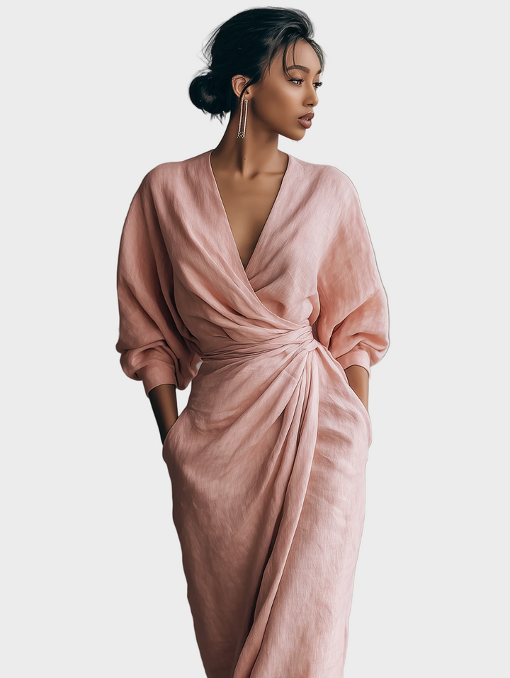 Alessia | Abito maxi in lino