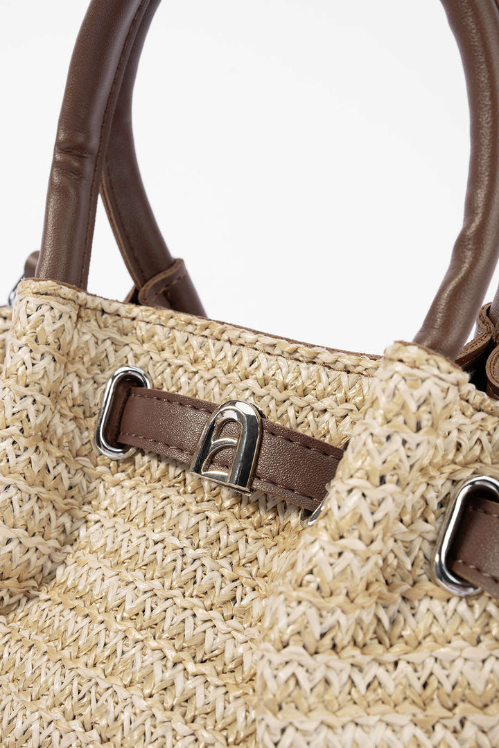Borsa a tracolla texturizzata