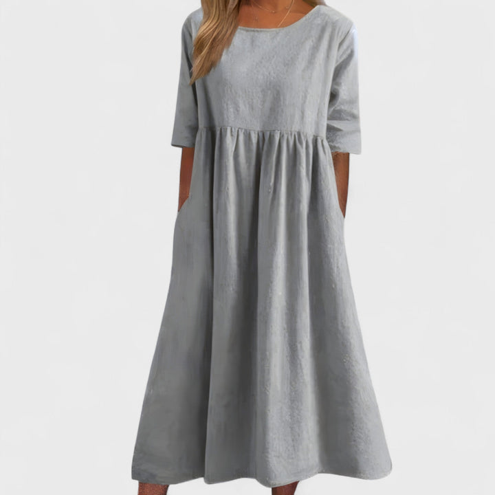Mina | Abito lungo in cotone