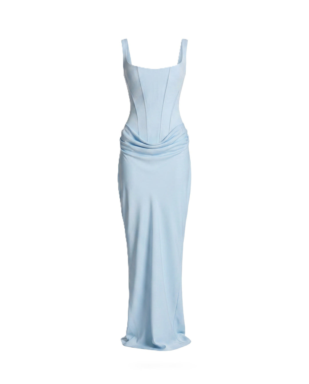 Zdenka | Abito maxi lucido con spalline regolabili