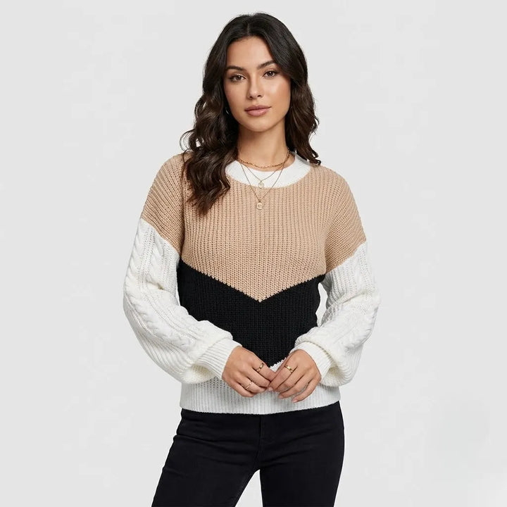 Maglione morbido a maglia con taglio rilassato per un&