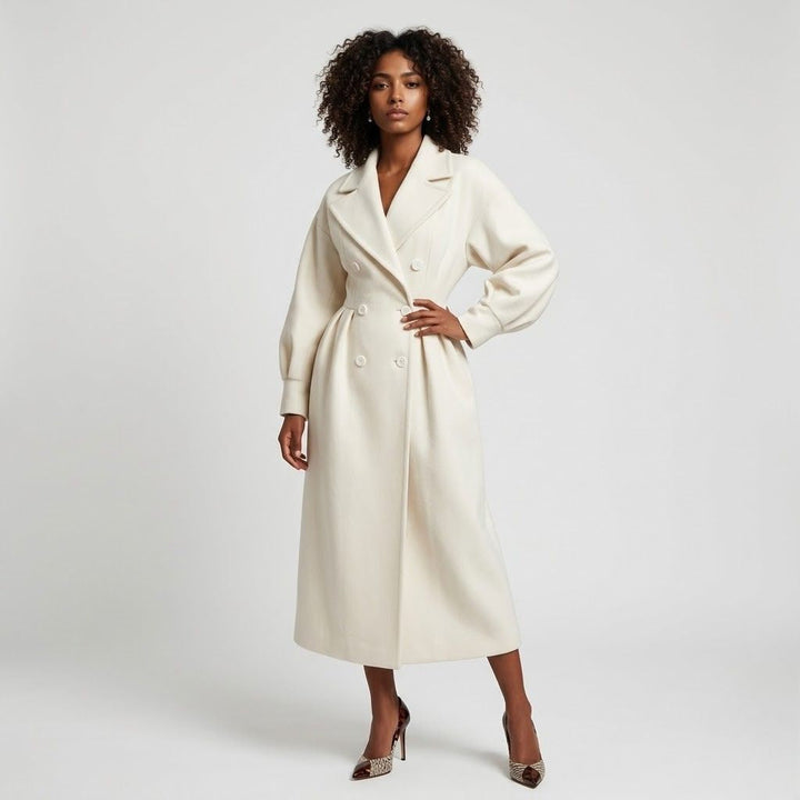 Cappotto lungo strutturato con cintura