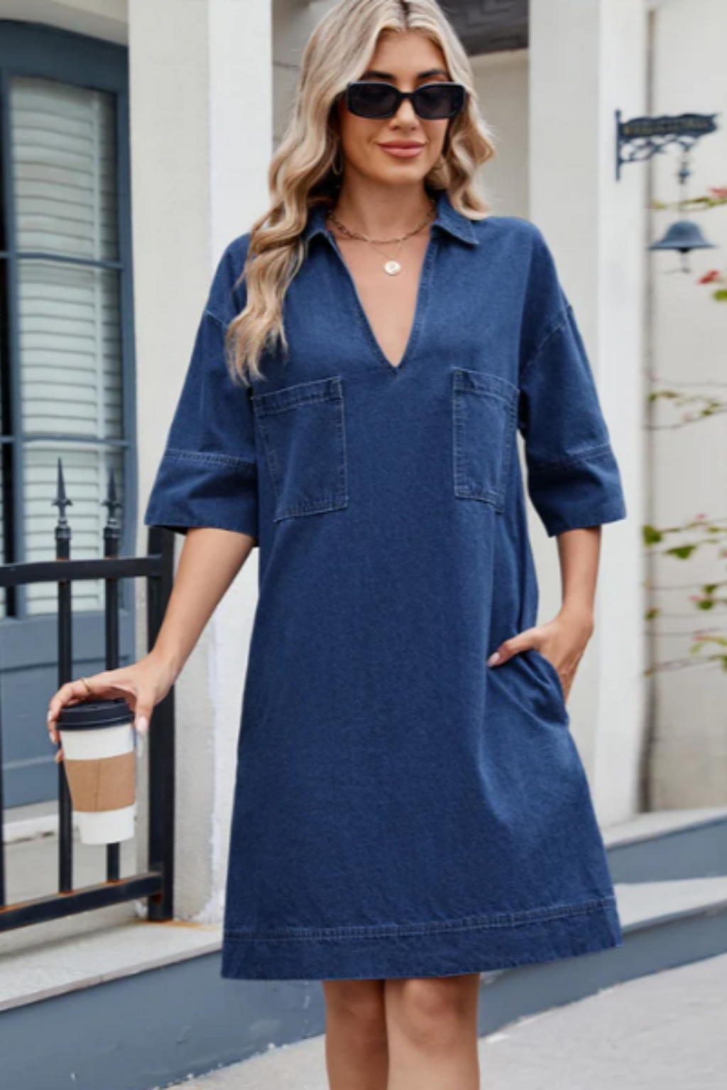 Edda | Abito jeans scollo