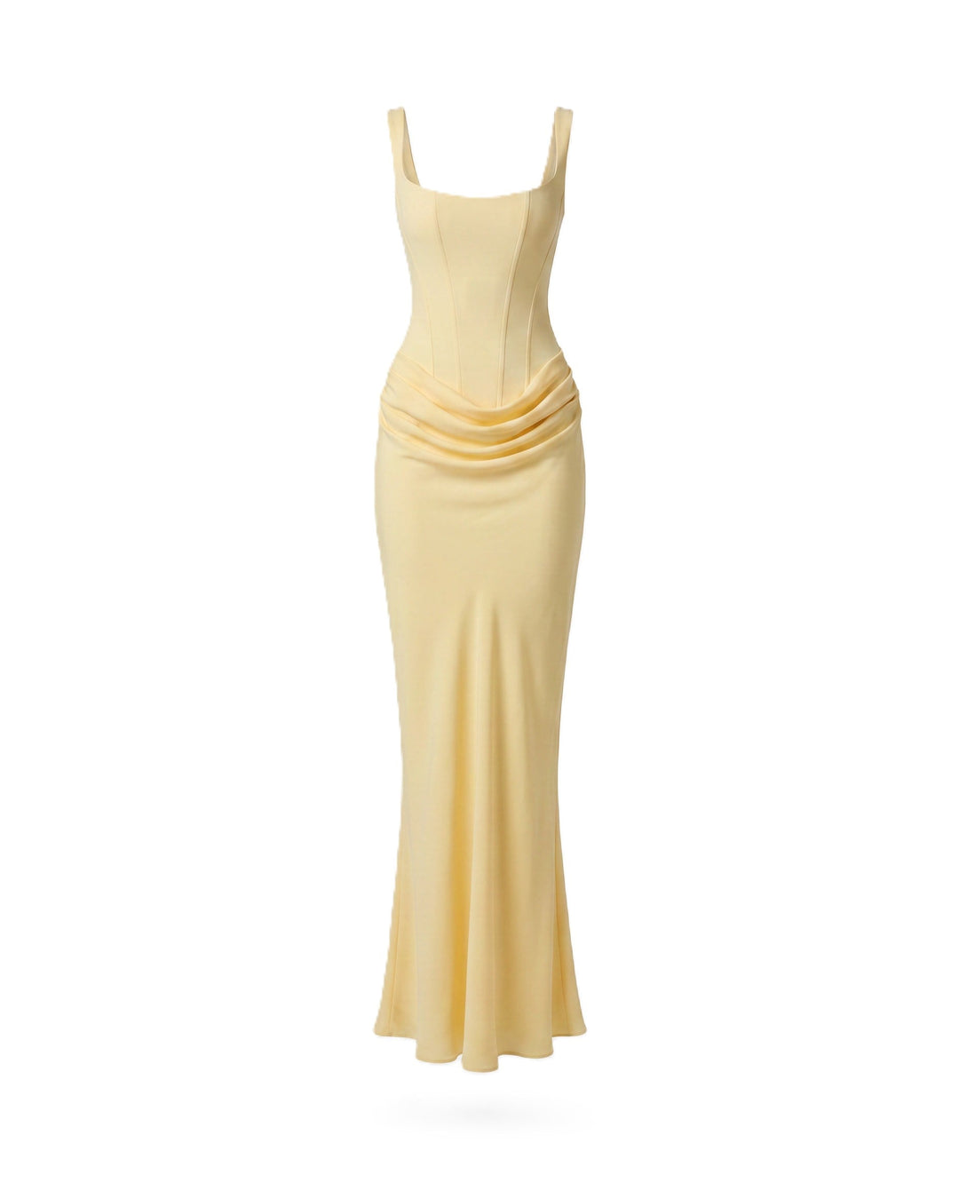 Zdenka | Abito maxi lucido con spalline regolabili