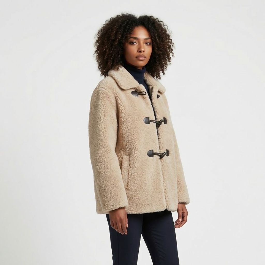 Giacca corta con fiocco decorativo per un look casual