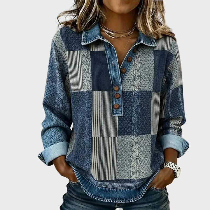 Sientje | Felpa patchwork nei