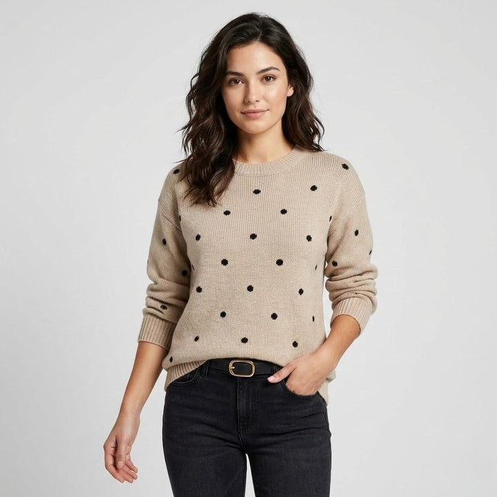 Maglione lavorato a maglia con motivo delicato