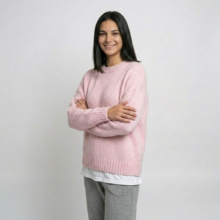 Maglione leggero in misto acrilico e poliestere con taglio oversize