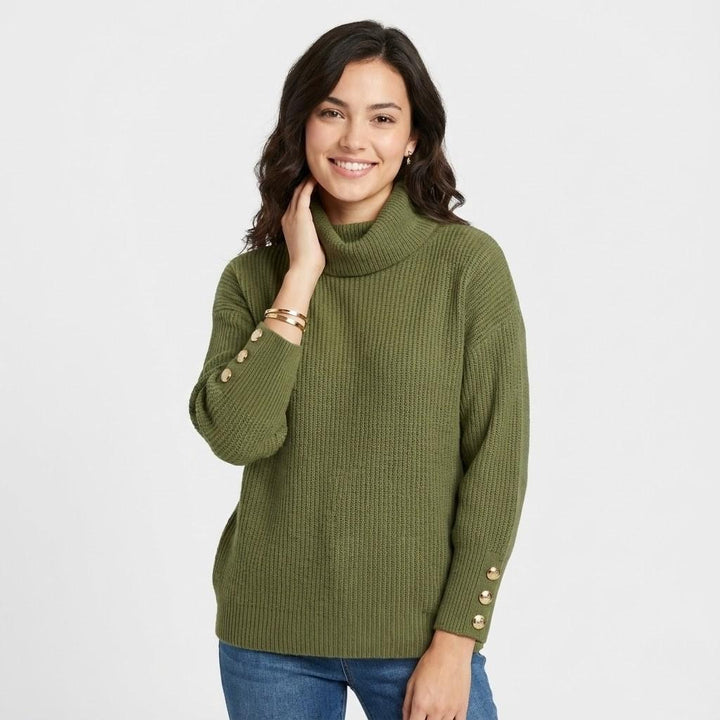 Maglione morbido a maglia con vestibilità ampia e chiusura con bottoni