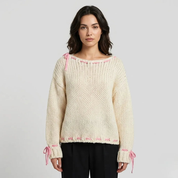 Maglione morbido a maglia di taglio ampio per l&