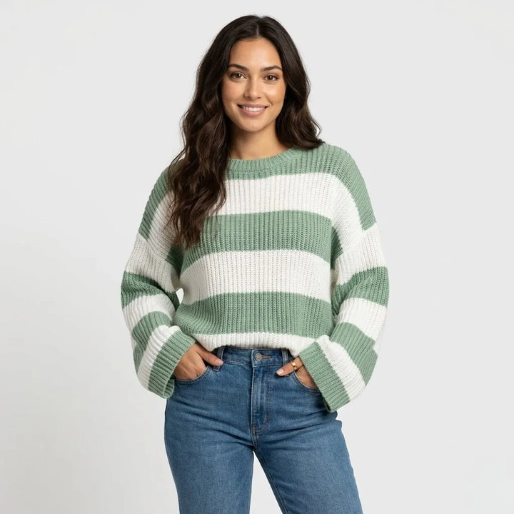 Maglione a coste di taglio morbido