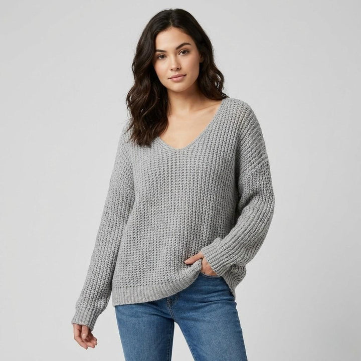 Maglione morbido in cashmere con taglio ampio per un look casual
