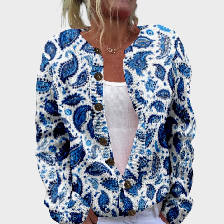 Maria | Cardigan floreale autunnale