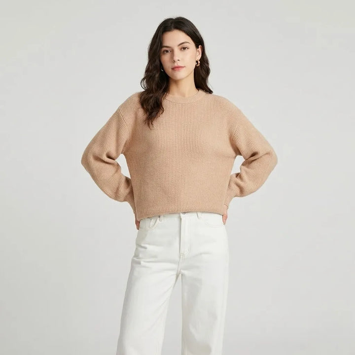 Maglione minimalista morbido in maglia