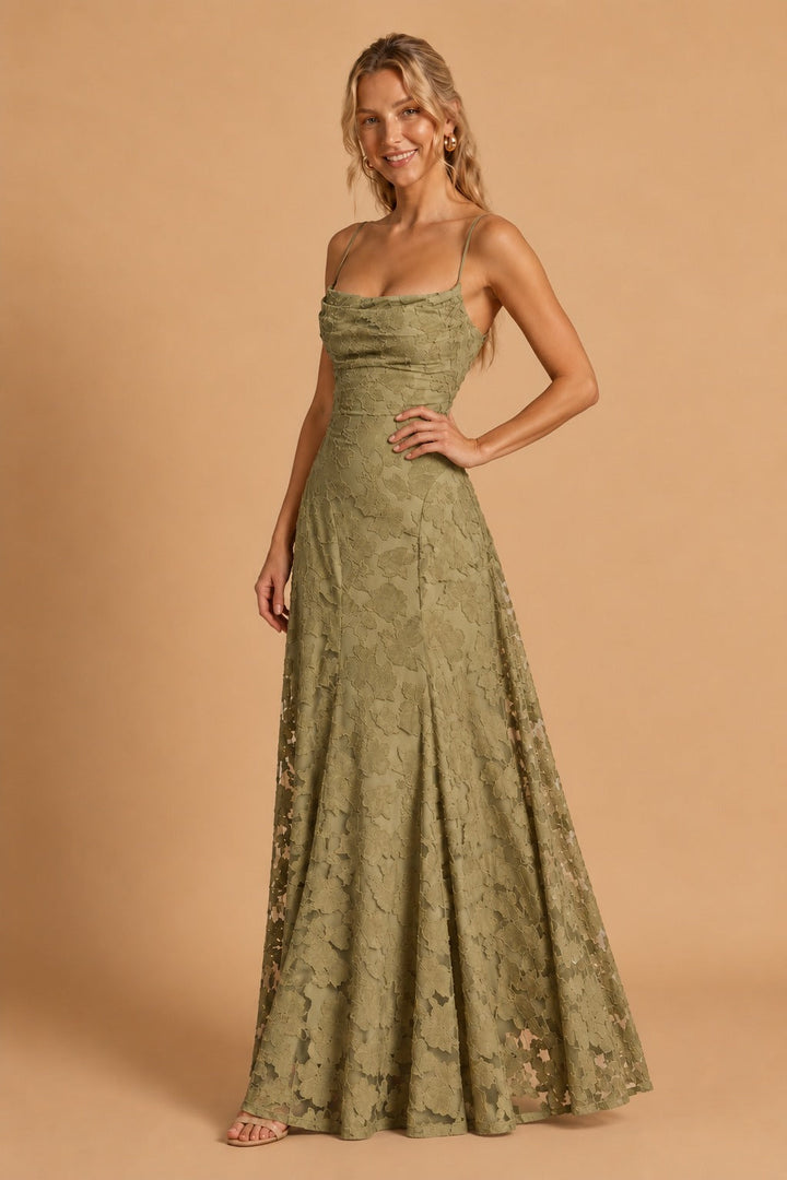 Nora | Abito maxi floreale con corpetto aderente