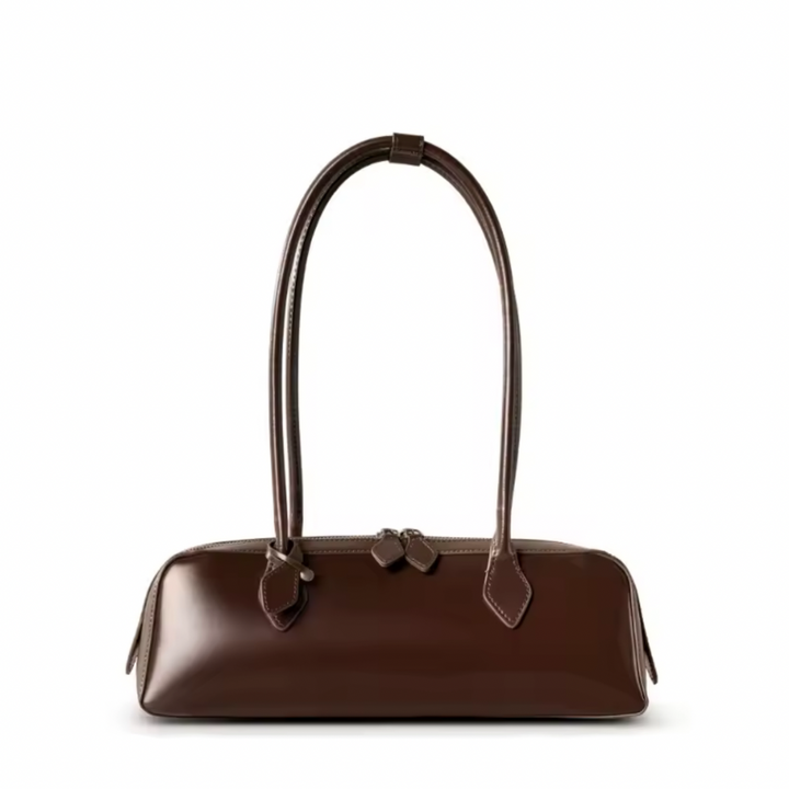 Borsa con aspetto liscio Signature