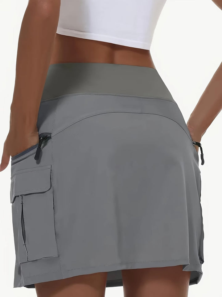 Gonna sportiva comoda con pantaloni shorts