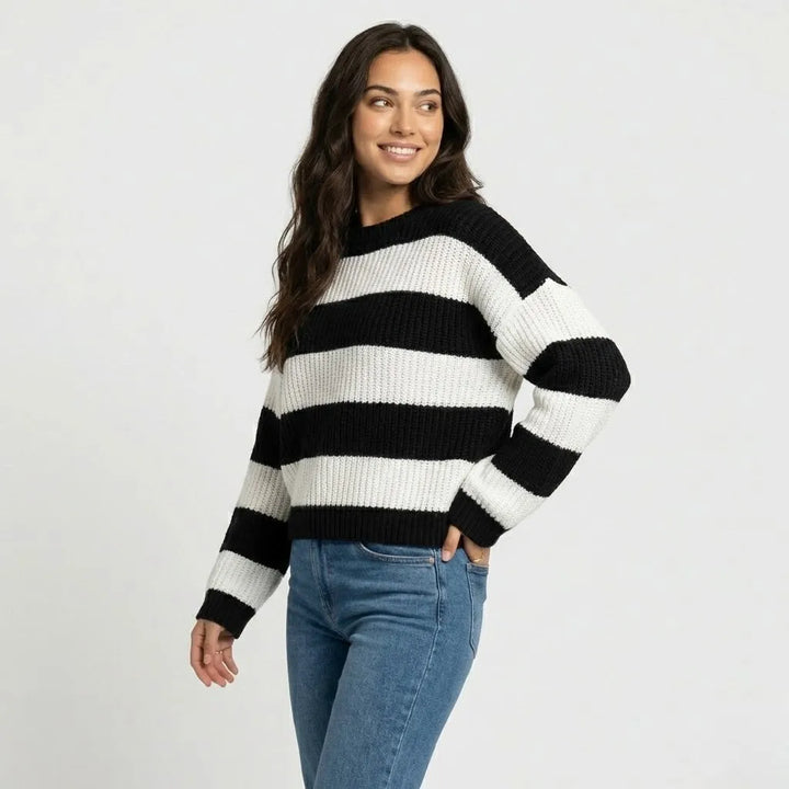 Maglione a coste di taglio morbido