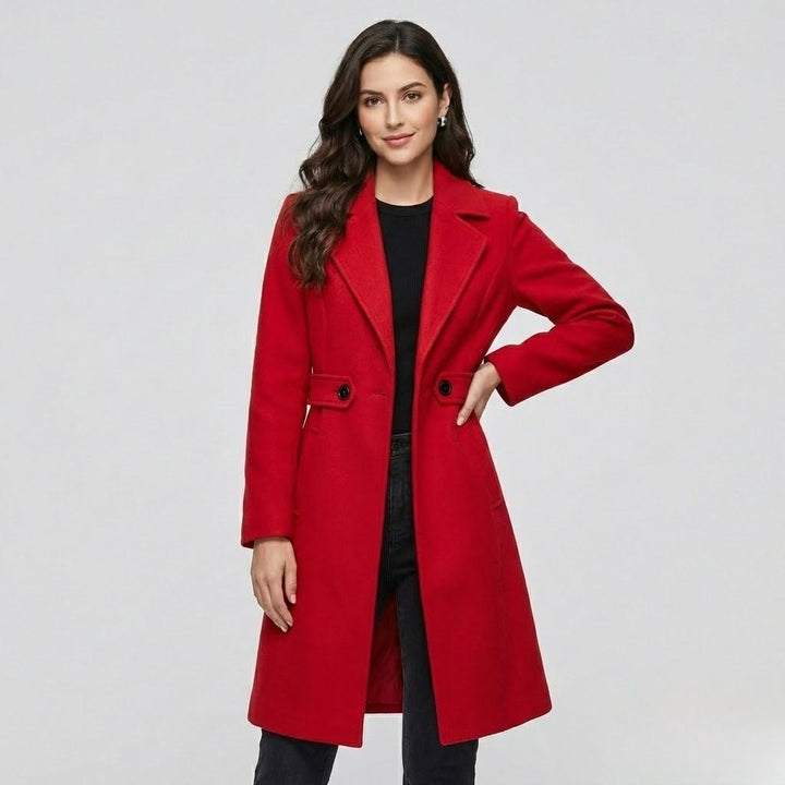 Cappotto strutturato classico in misto lana