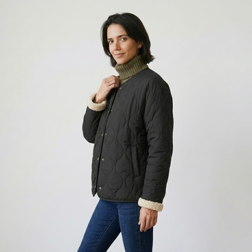 Giacca oversize trapuntata per l&