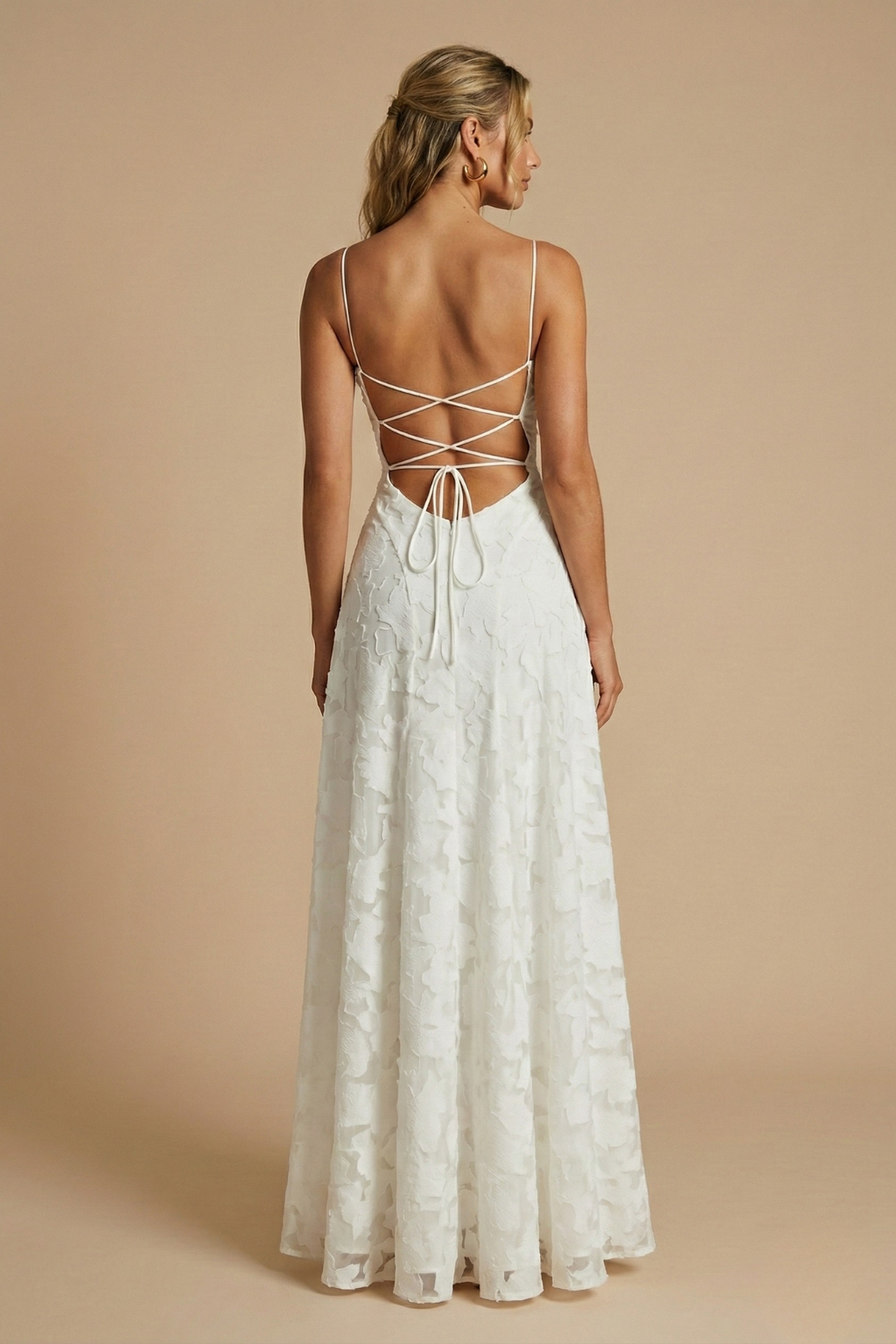 Nora | Abito maxi floreale con corpino aderente