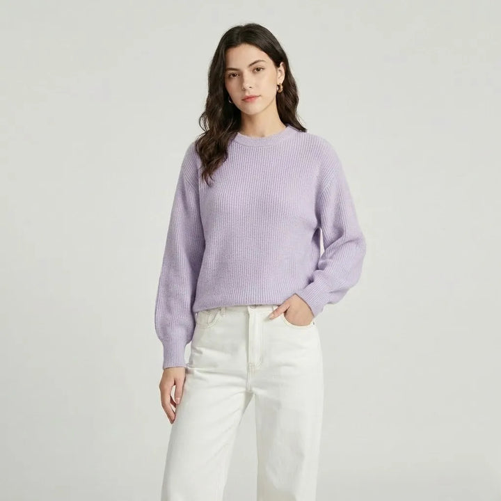 Maglione minimalista morbido in maglia