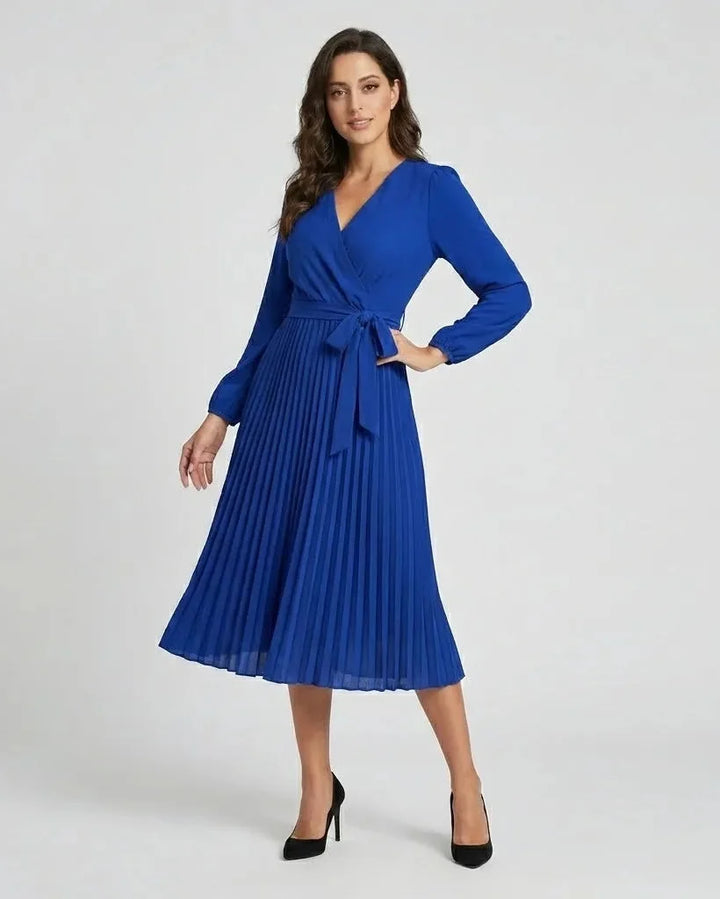 Judita | Abito midi con cintura arricciata