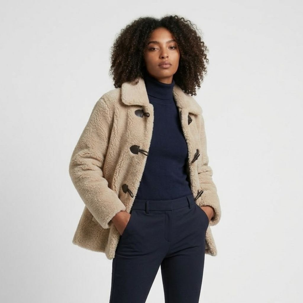 Giacca corta con fiocco decorativo per un look casual