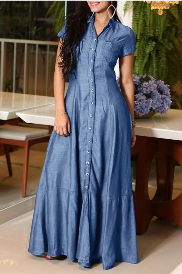 Eliza | Abito lungo in jeans