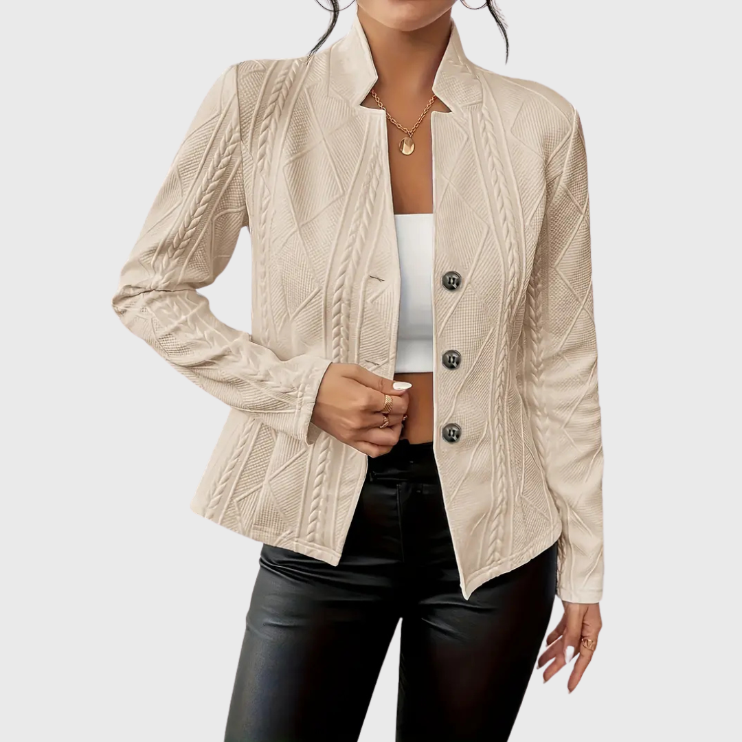 Blazer elegante con motivo strutturato
