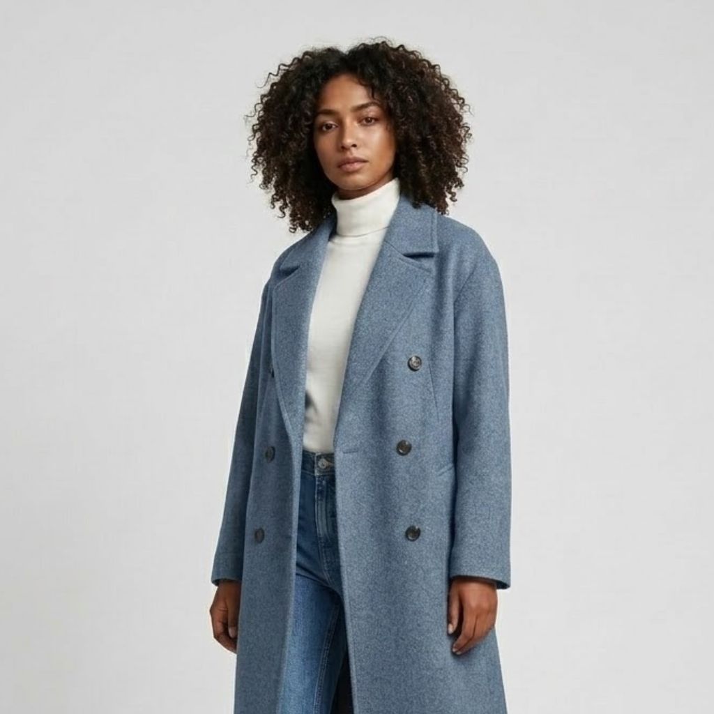 Cappotto lungo ed elegante con revers classici