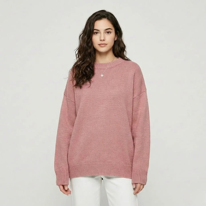 Maglione morbido a maglia con taglio loose dallo stile senza tempo