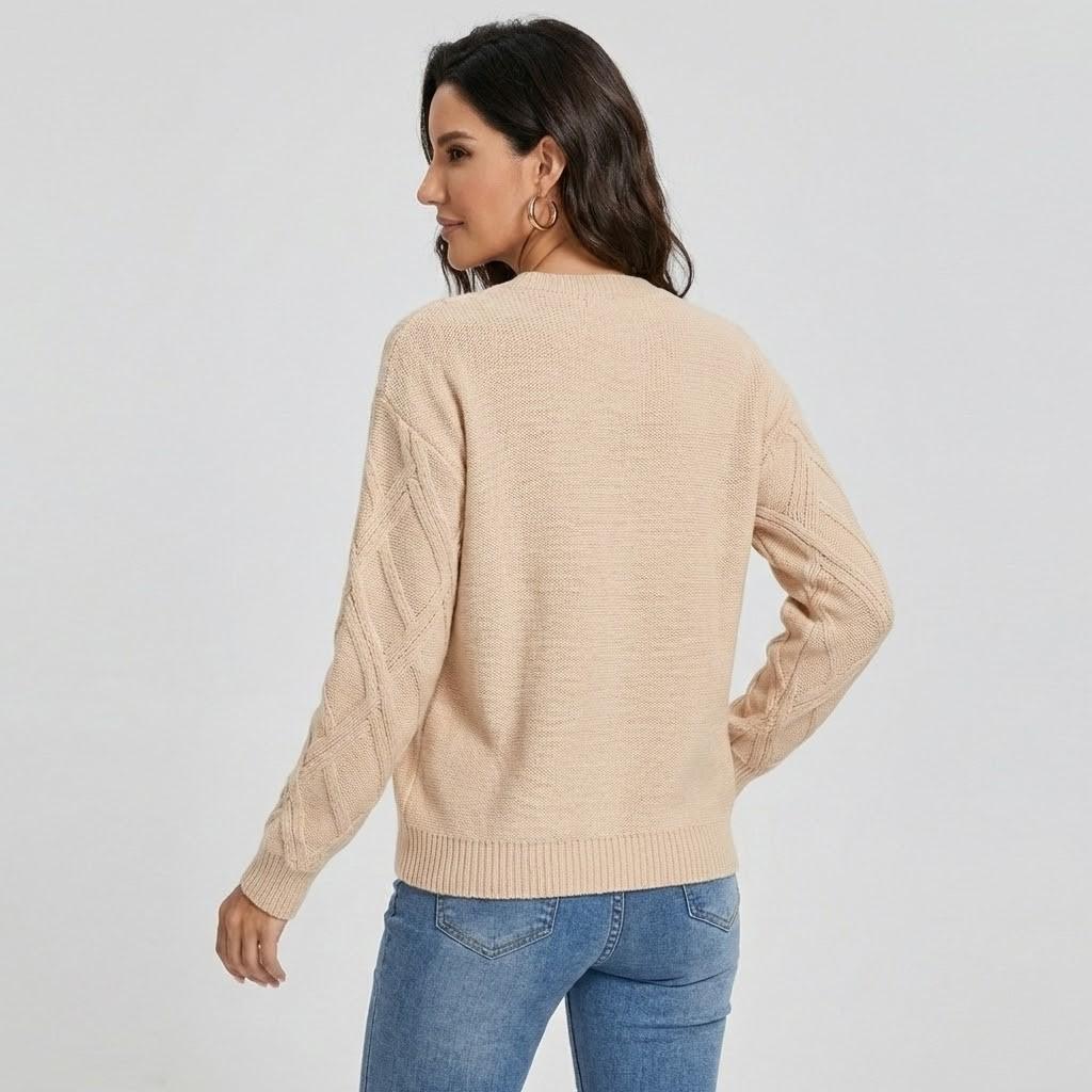 Maglione morbido a maglia oversize in stile senza tempo