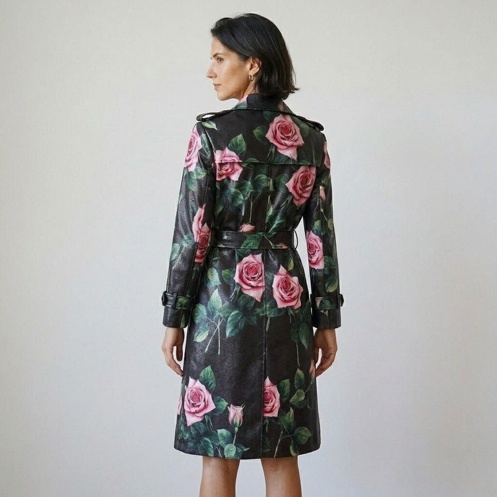 Svetlana | Abito avvolgente con cintura a fiori