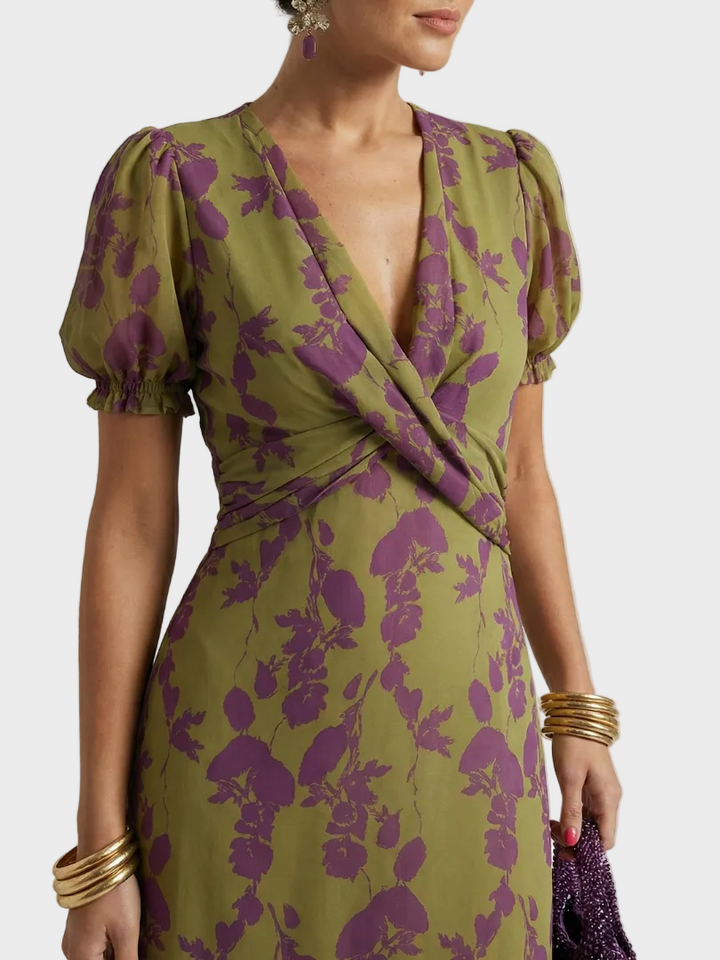 Natalia | Vestito midi a fiori