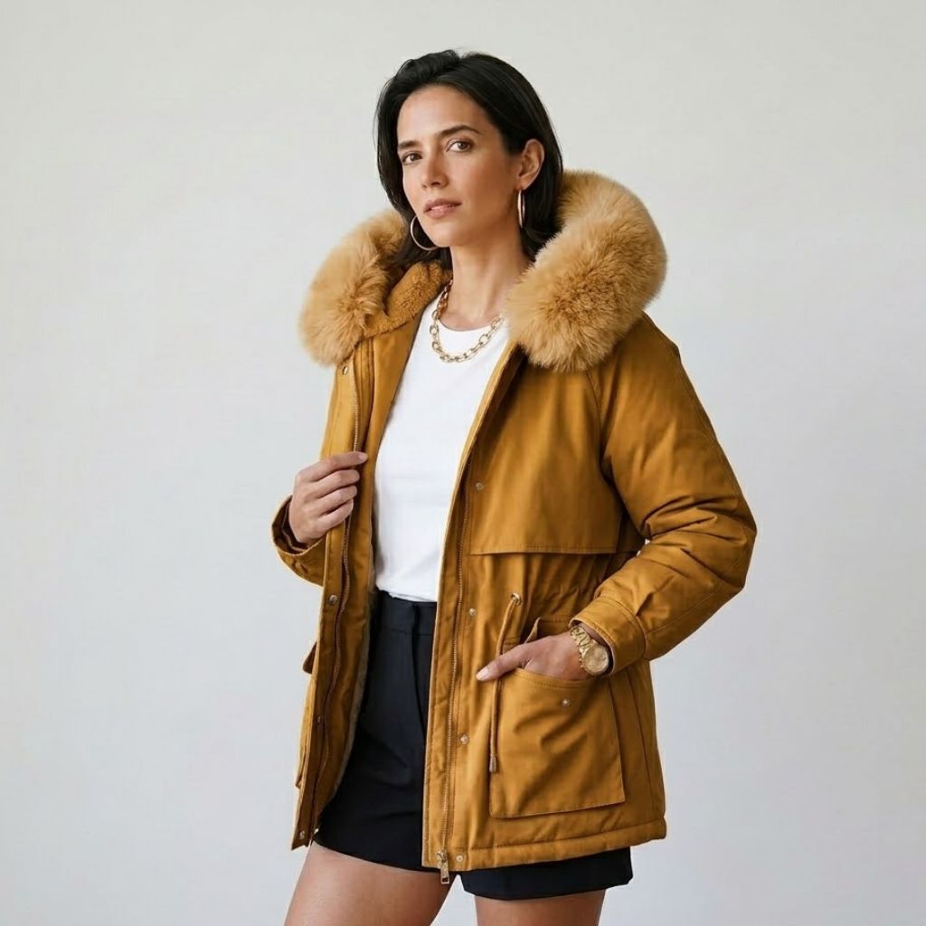 Parka strutturata con cappuccio