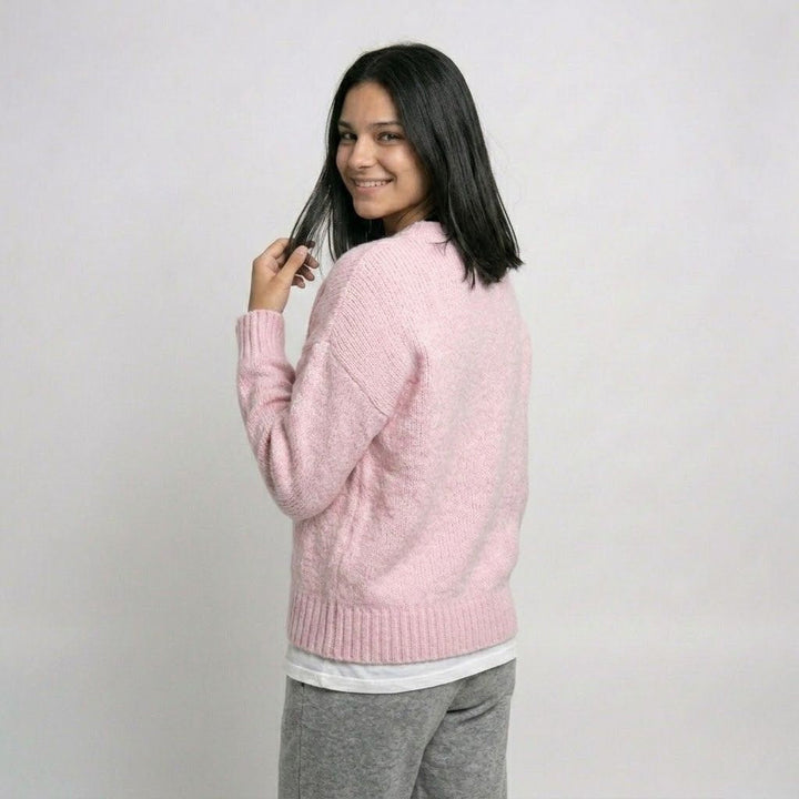 Maglione leggero in misto acrilico e poliestere con taglio oversize