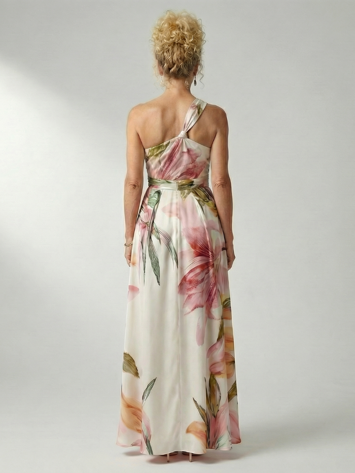 Dagmar | Abito maxi a fiori con scollatura halter