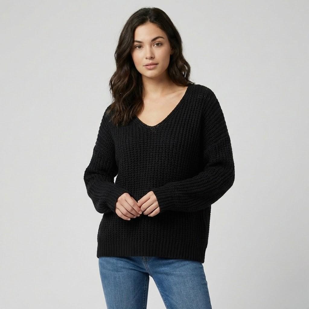 Maglione morbido in cashmere con taglio ampio per un look casual