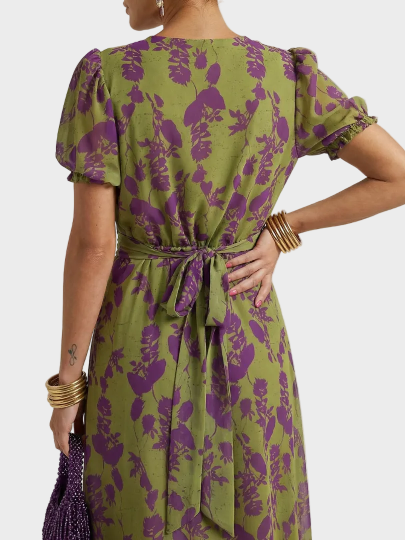 Natalia | Vestito midi a fiori