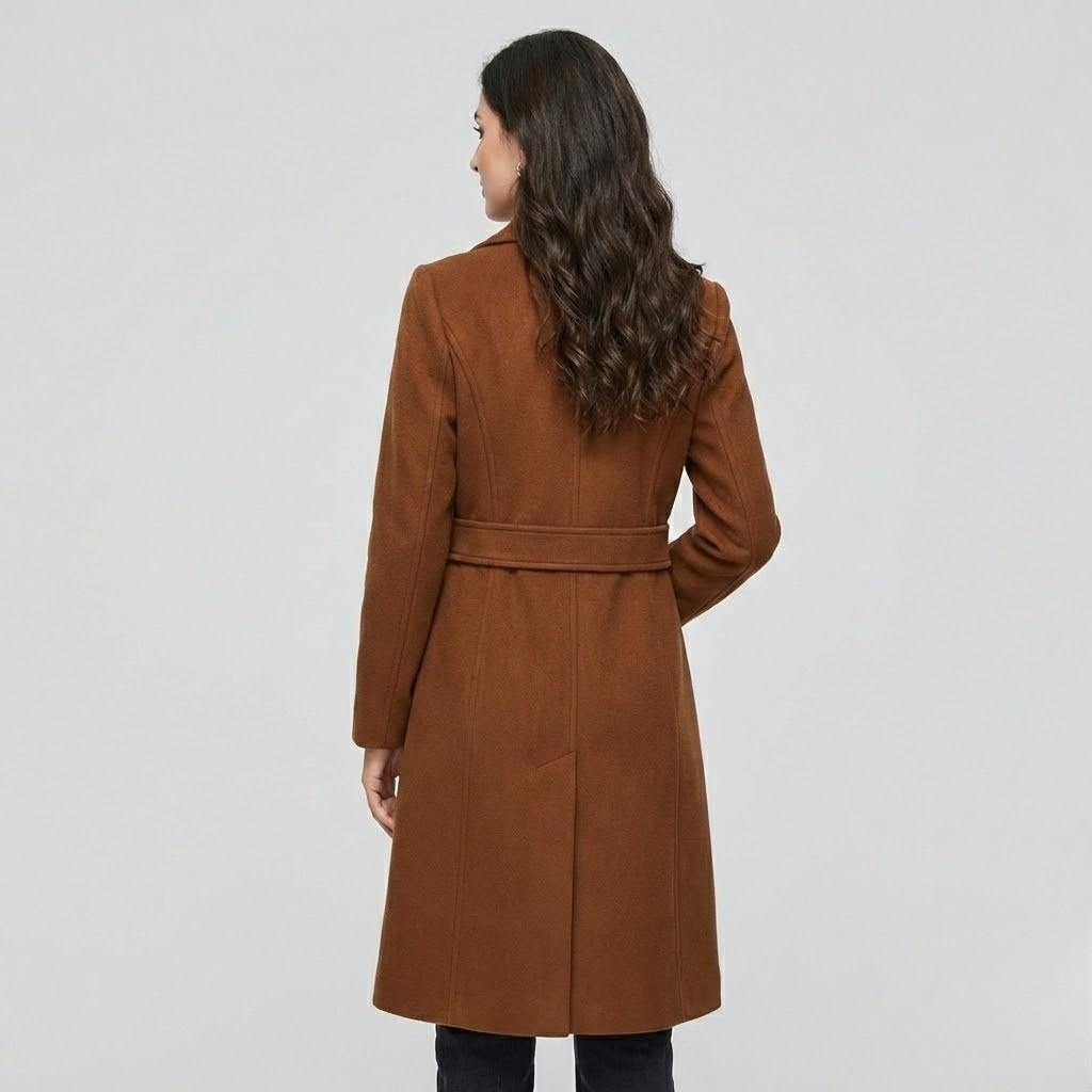 Cappotto strutturato classico in misto lana