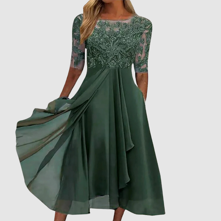 Regina | Abito elegante in pizzo