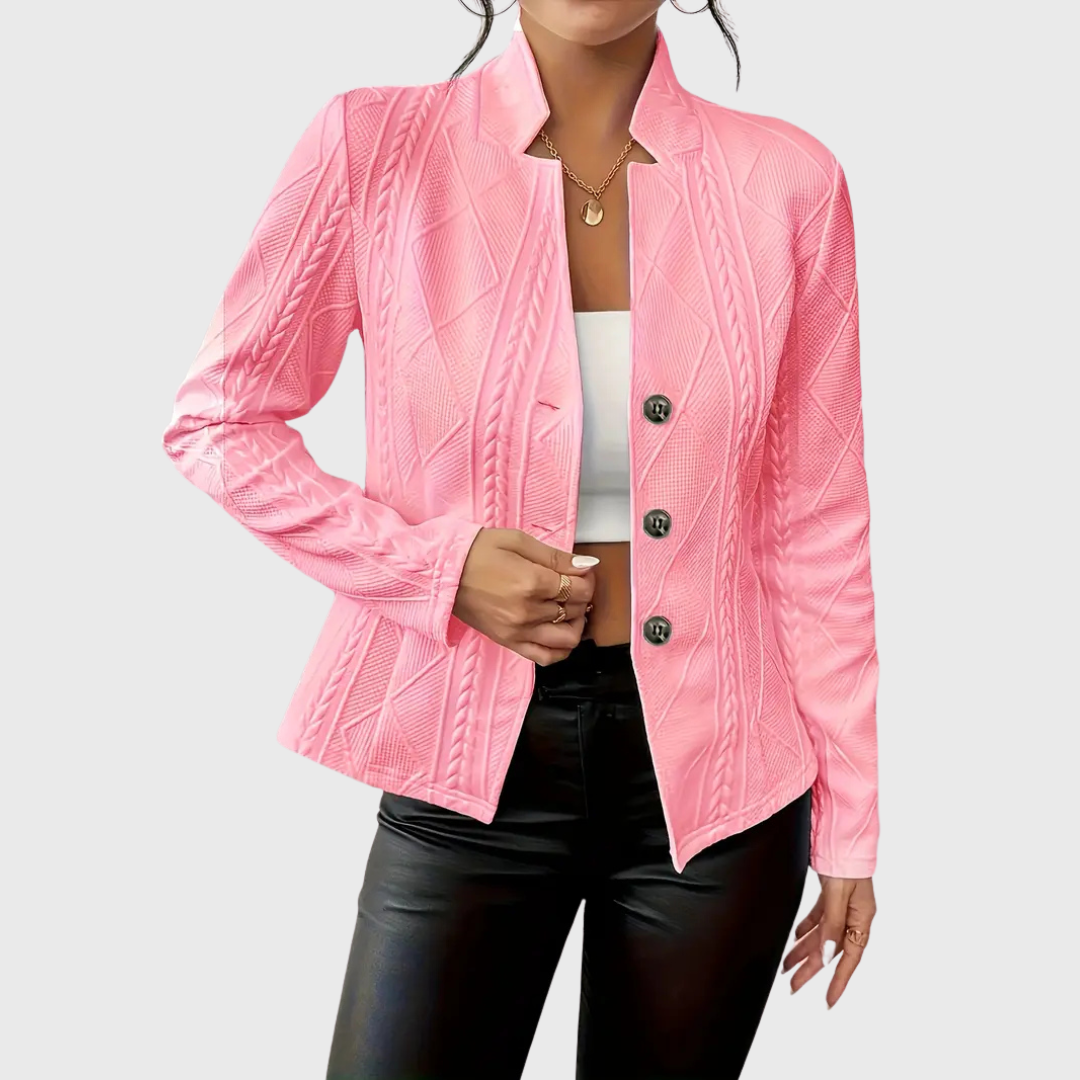 Blazer elegante con motivo strutturato