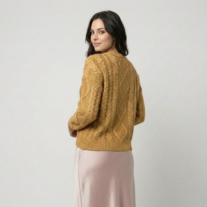 Maglione morbido lavorato a maglia con motivo geometrico in rilievo e vestibilità ampia
