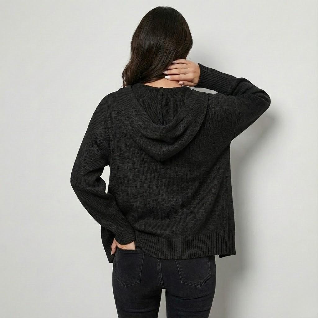 Cardigan lavorato a maglia in misto cotone e lana con bottoni classici