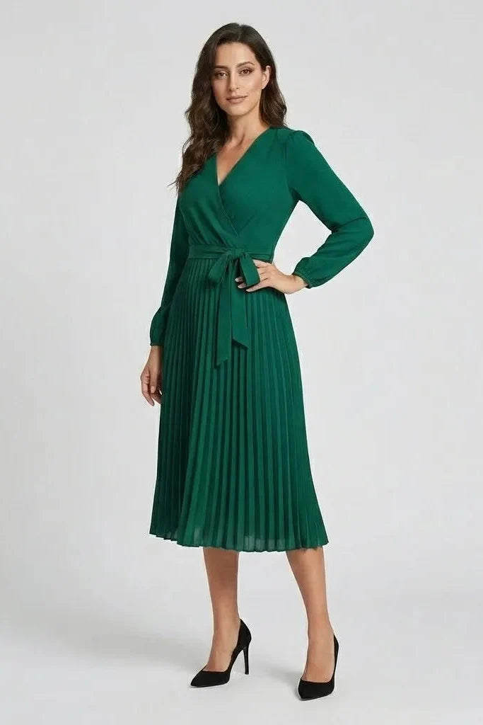 Judita | Abito midi con cintura arricciata
