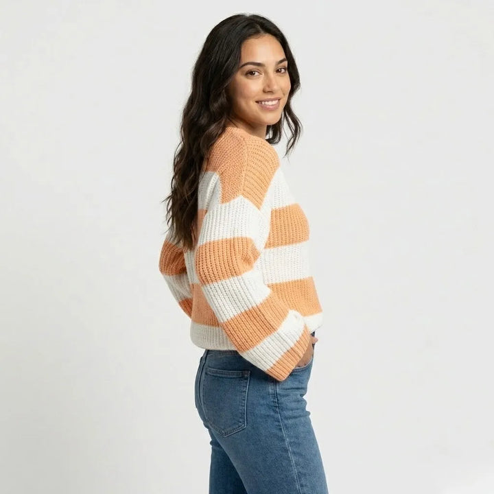 Maglione a coste di taglio morbido