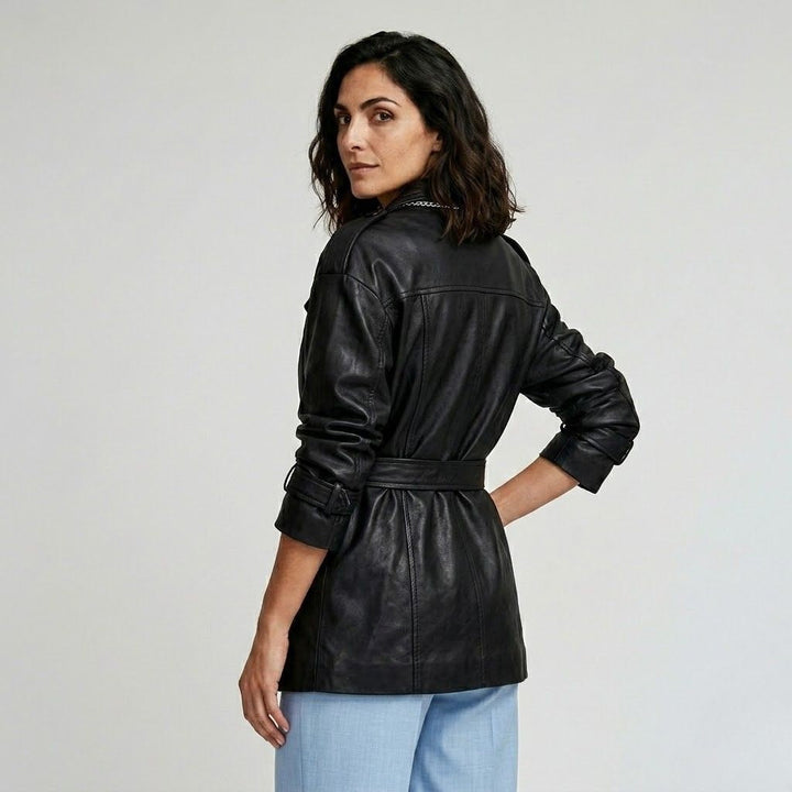 Cappotto strutturato con cintura regolabile